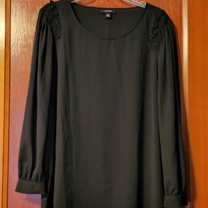 Alfani dress top. Shimmer sheer black xl with tags